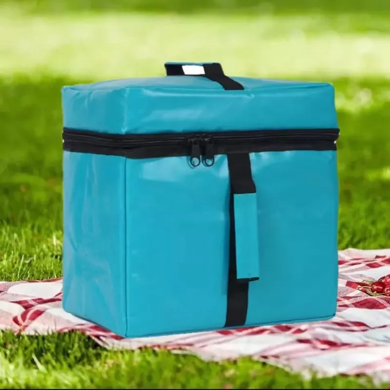

Custom Logo Blue cooler lunch bag insulated thermal delivery bag food delivery backpack Picnic insulated pack