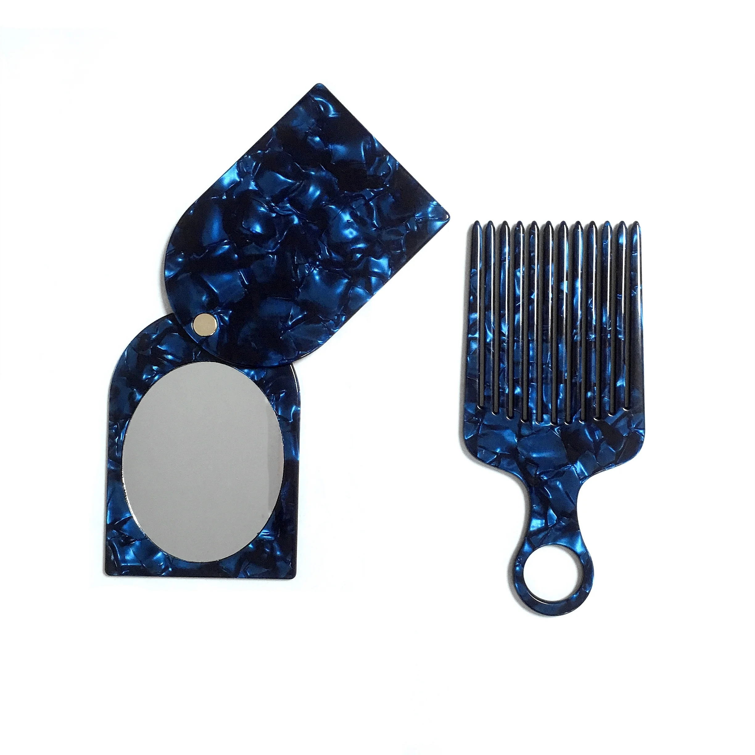 

2021 Cellulose acetate hair combs custom logo hair pick afro comb cute brush, Picture