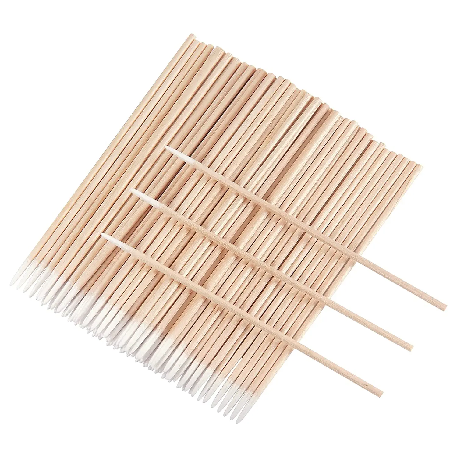 

100 PCS/ bag 7CM Disposable Mini Makeup Eyelash Cleaning Micro Eyelash Wood Cotton Swab Tattoo