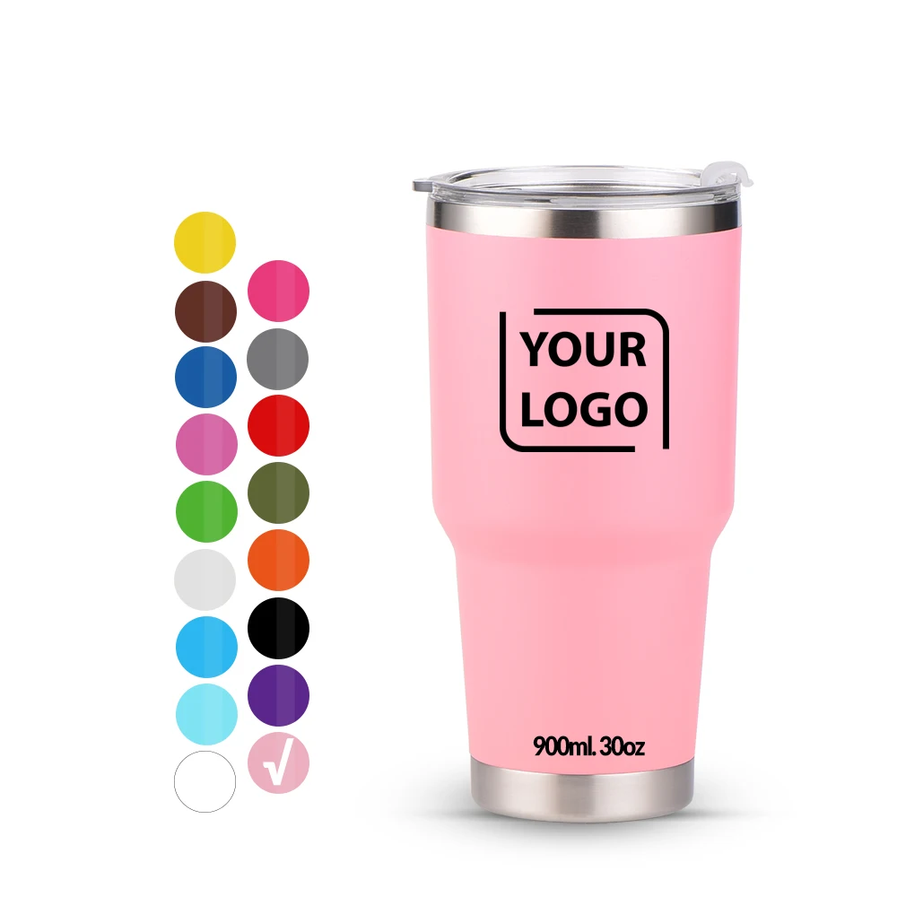 

Wholesale BPA Free Double Wall Insulated 20oz 30oz 304 Stainless Steel Tumbler Cups in Bulk, Customized colors acceptable