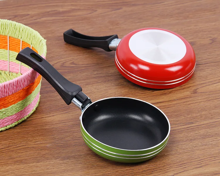 

High quality 12cm frying pan stainless steel Cookware Saucepan frying pan handle, Customized colors acceptable