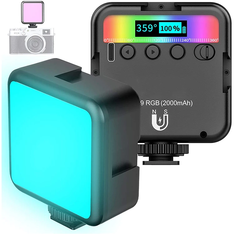 

Rechargeable 49 RGB LED light Video Light Portable Mini Photo Studio Light