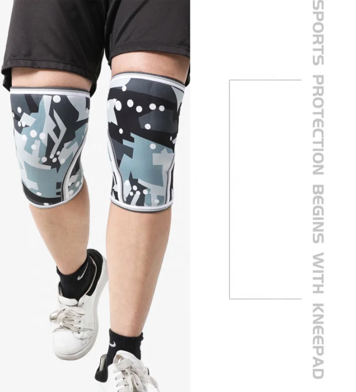 

Multifunctional Neoprene Compression Knee Sleeves for Powerlifting Sports fitness leg protector, Customized color knee support