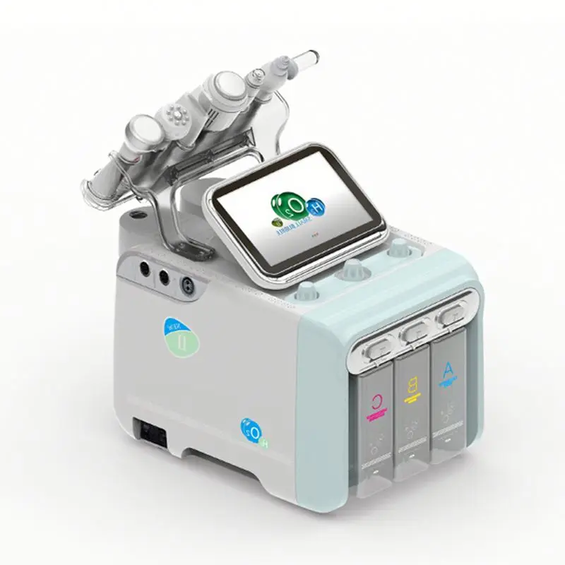 

Microdermabrasion White Crystals Manual Machine Dermaplane And At Home Facial Dermabration H2O2 Hydra, Green and white