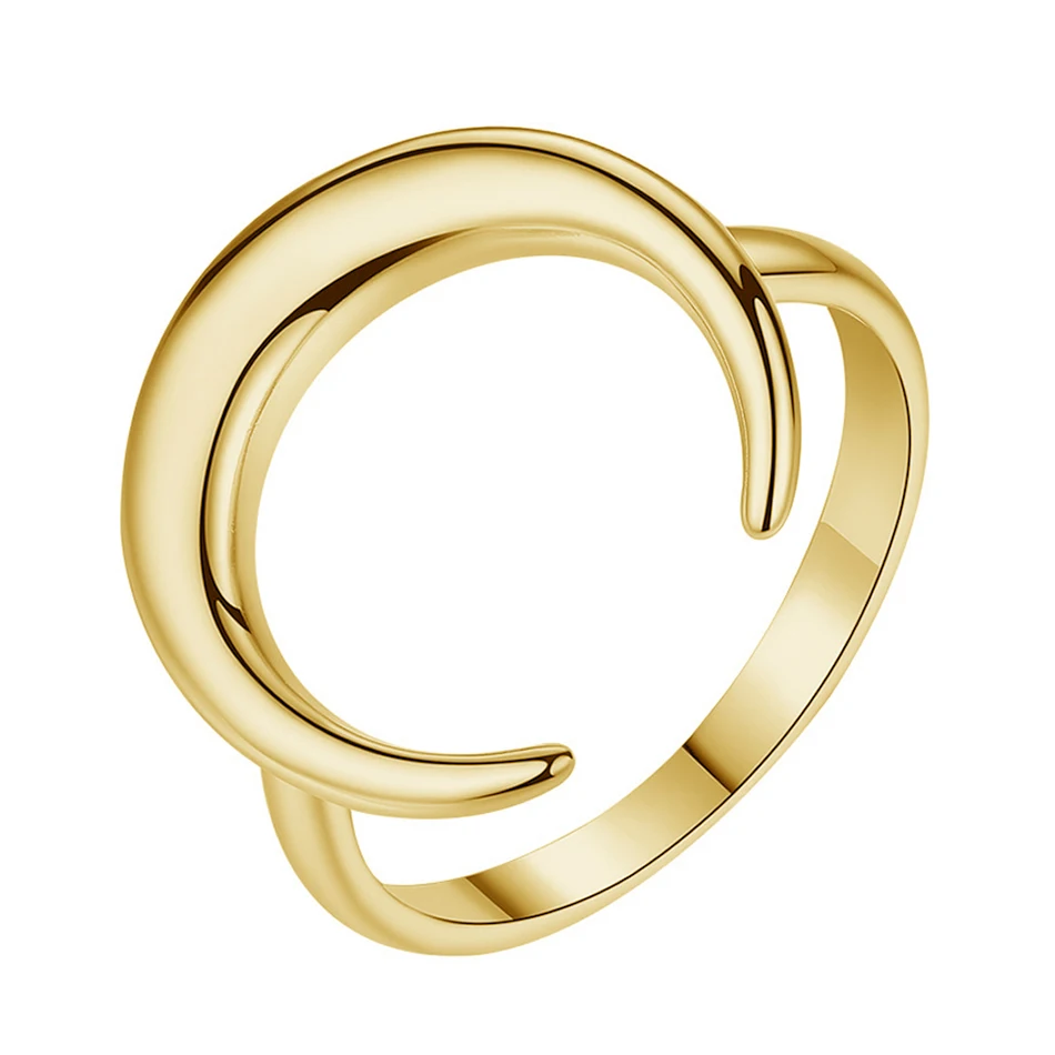 

925 Silver Ring Jewelry Wholesale 925 Sterling Silver 18K Gold Plated OX Horn Silver Ring