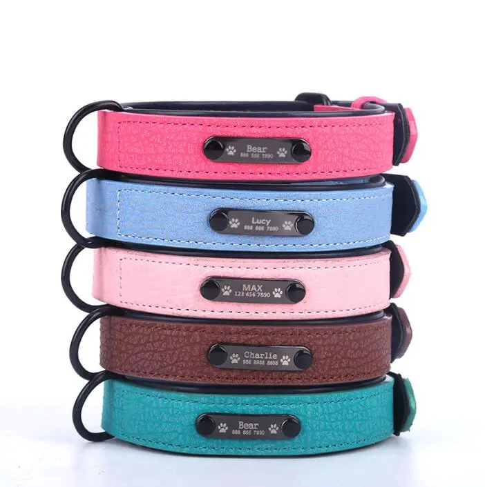 

Fashionable Durable Triangular Dog Customized Logo Collar Leather Pet Collar