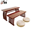 Hot sale bright color wooden table and chair for children to study
