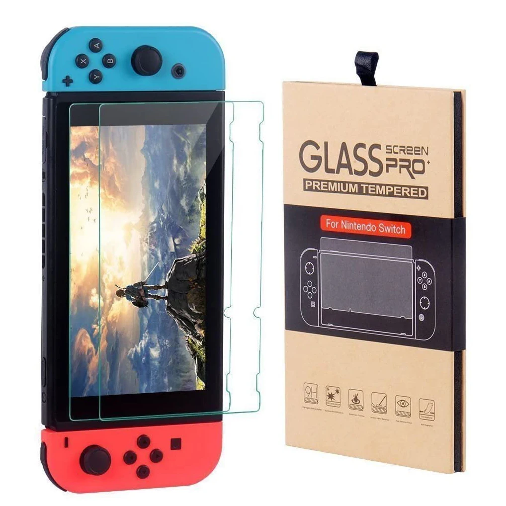 

Transparent Super Tough Oleophobic Premium Tempered Glass Game Player Screen Protector for Nintendo Switch Lite OLED Tablet Film