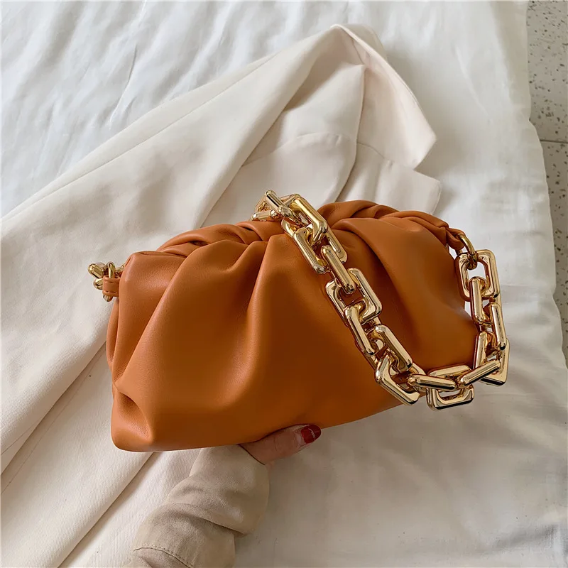 

Hot Selling Fashion Bag Ladies Handbags Chain Hand Bag Cloud Design Soft PU for Women Fashionable Bag Single Nylon Accepable