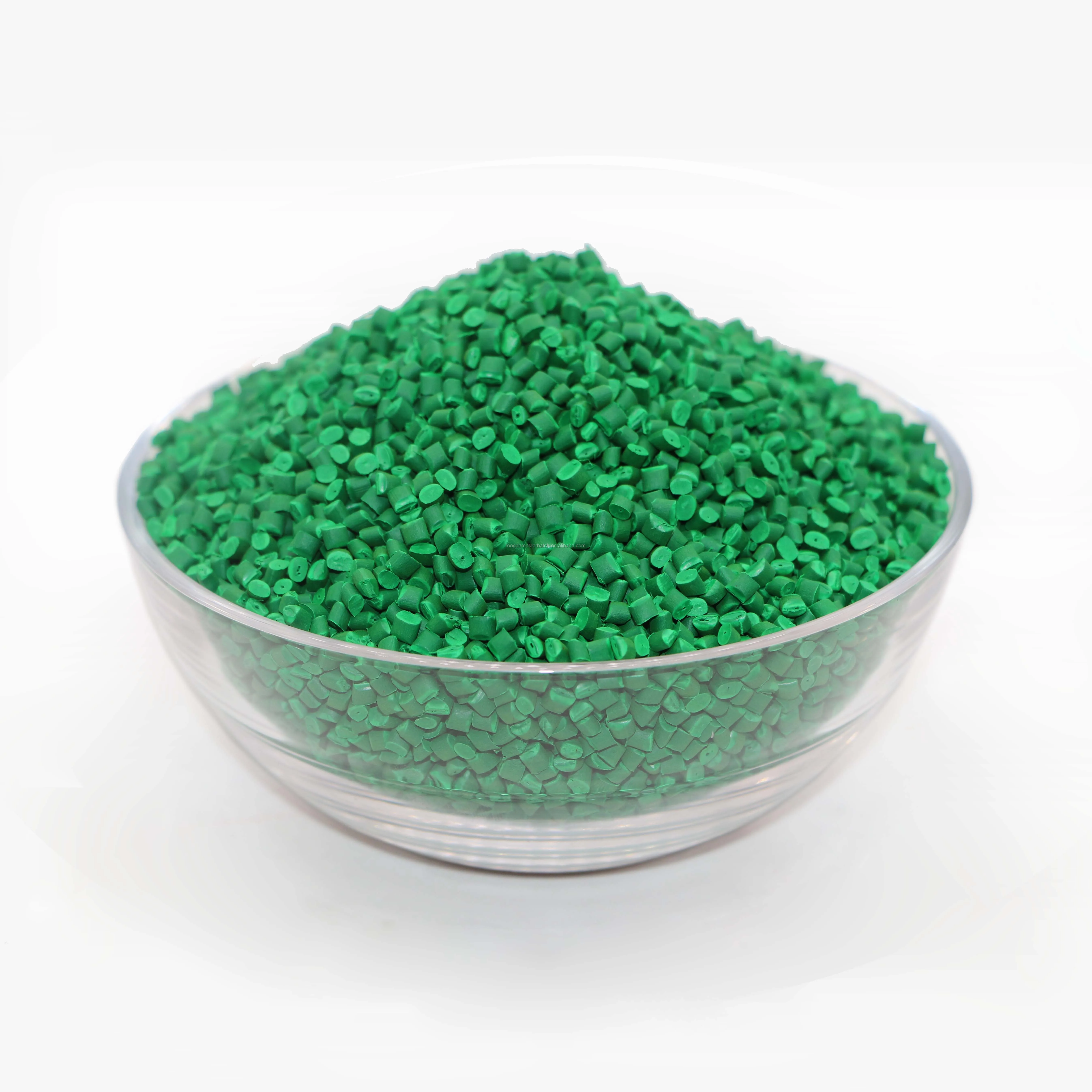 用于pe/pp/abs/pvc/eva/hdpe/ldpe 的高密度塑料绿色色母粒 /lldpe 薄