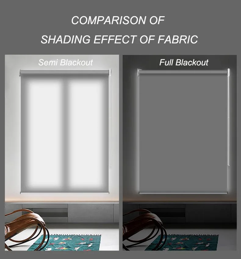 Hot selling bulit-in installation roller blinds waterproof design printing blinds for kitchen windows