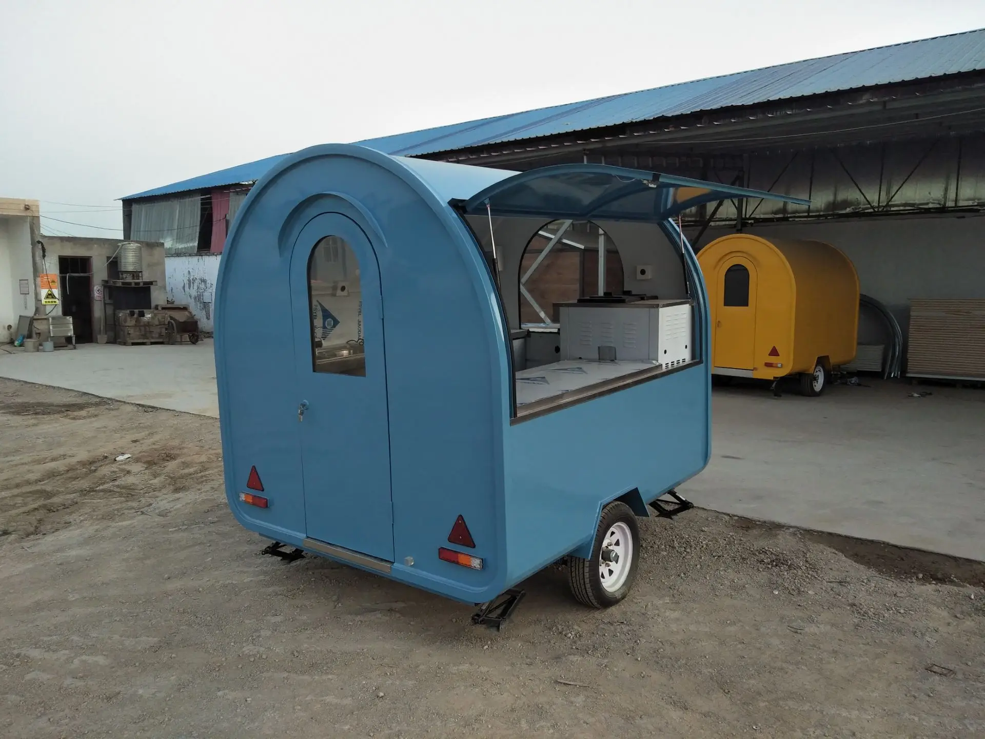 factory supplier customized color ice cream cart with wheels