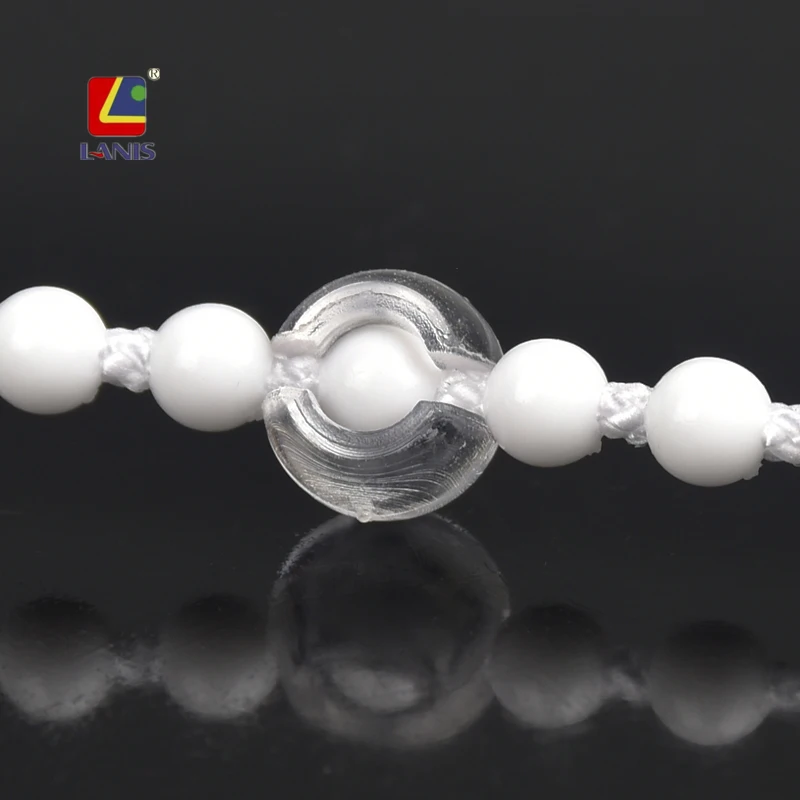 

Roller Blind Window Plastic Accessories Clear Color Stick Pins Marine Stainless Steel Ball Bean 4.5 mm Endless Chain Stopper, White/clear