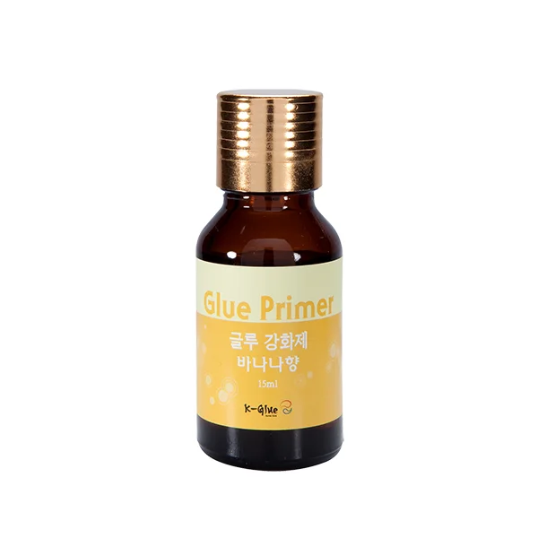 

Korean Private Label Eyelash Extension Glue Primer 15ml Banana Strong Effect For lash Adhesive OEM