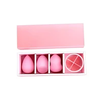 

High Quality Pink Latex Free Makeup Sponge Gift Set Beauty Puff Cosmetic Blender with Display Stand