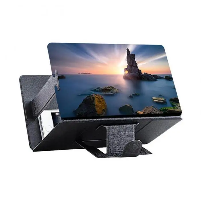 

Free Shipping 1 Sample OK Fashion Folding Smart Mobile Phone Screen Movie Video Pictures HD Amplifier 3D Effect Holder Custom