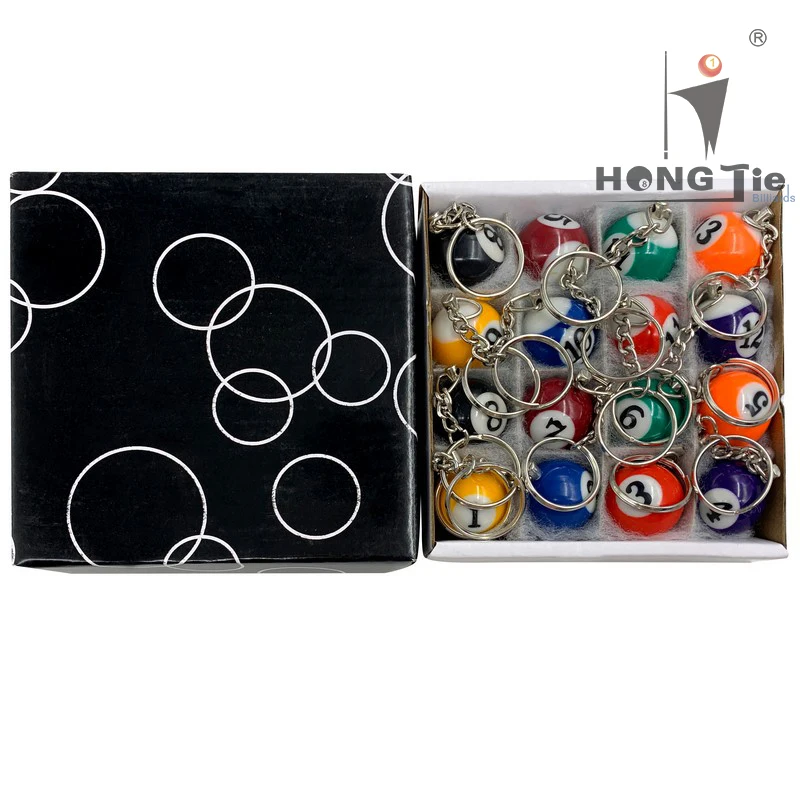 
Hongjie Billiards promotion billiard gift keychain high quality 