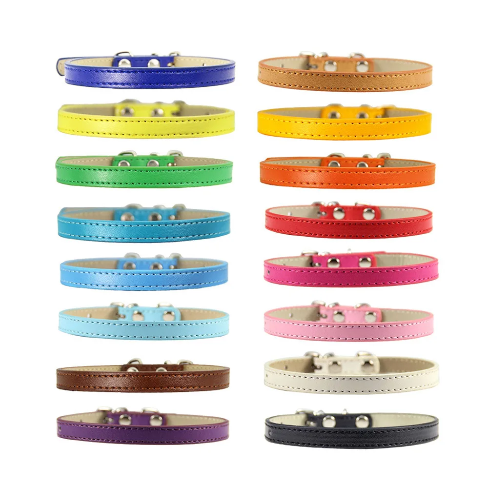 

Wholesale Unique Four Seasons Available Neck Strap Leather Leashes Pet Dog Collars For Puppy And Cat, Multiple colors available