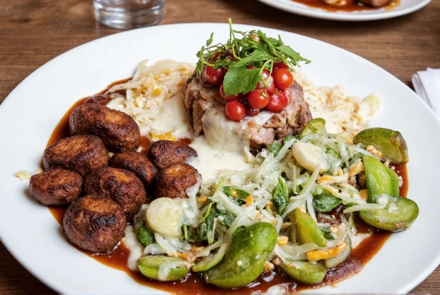 Chef preparing seasonal dish at mustard seed bistro with fresh ingredients visible on workspace