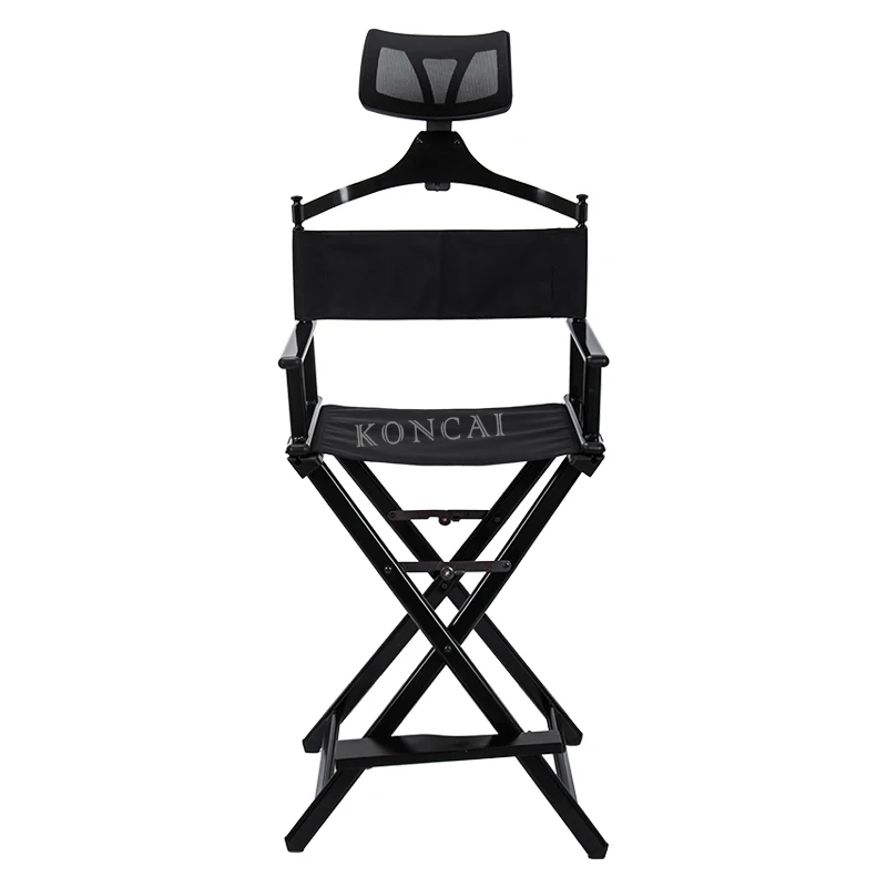 Professional Classical Foldable Aluminum Black Makeup Artist Director Chair With Headrest Buy