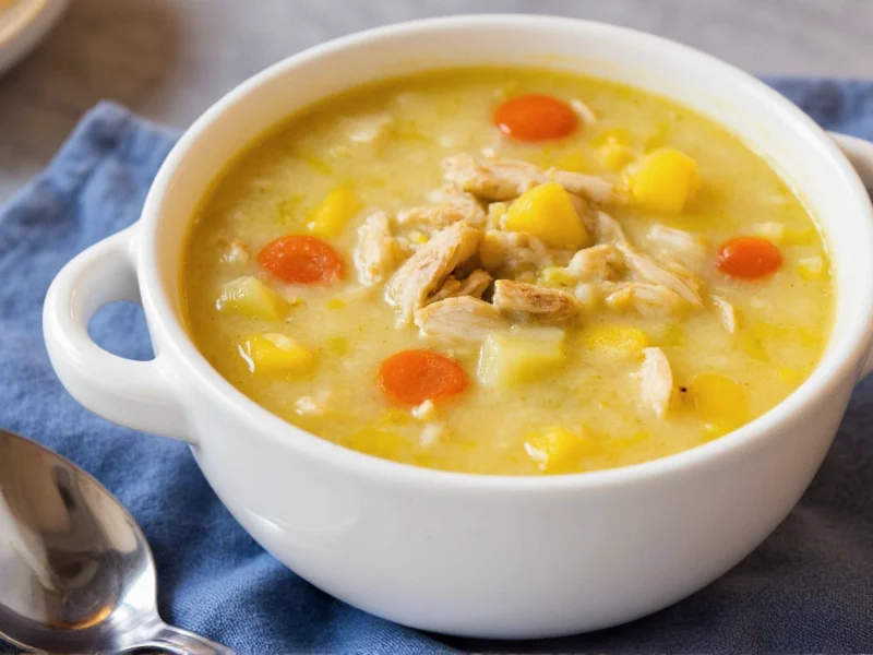 Aufbewahrung von Hühnersuppe in Portionsbehältern