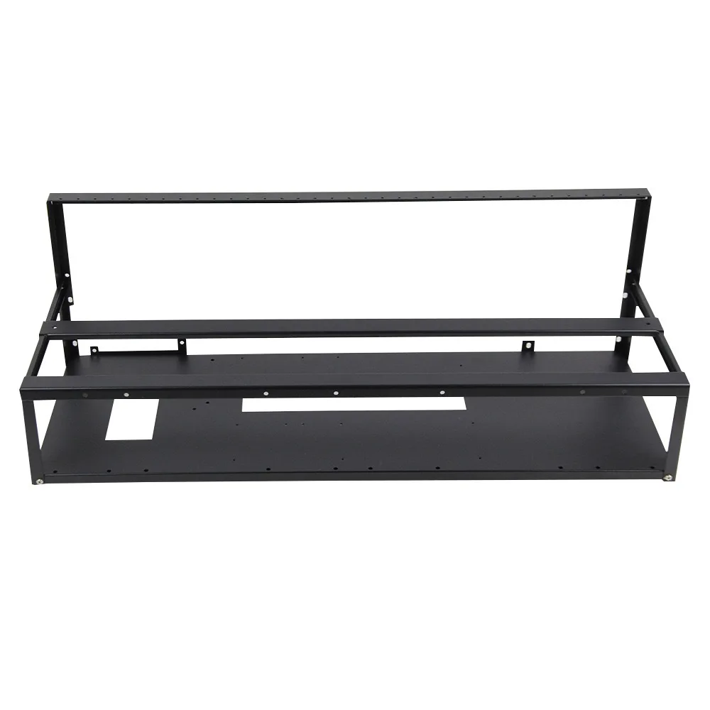 

12 GPU Open Chassis Fixed Bracket Studio Gpu Rack 6 / 8 / 12 Card Open Dual Power Graphics Card Rack Cooling Fixed Rack