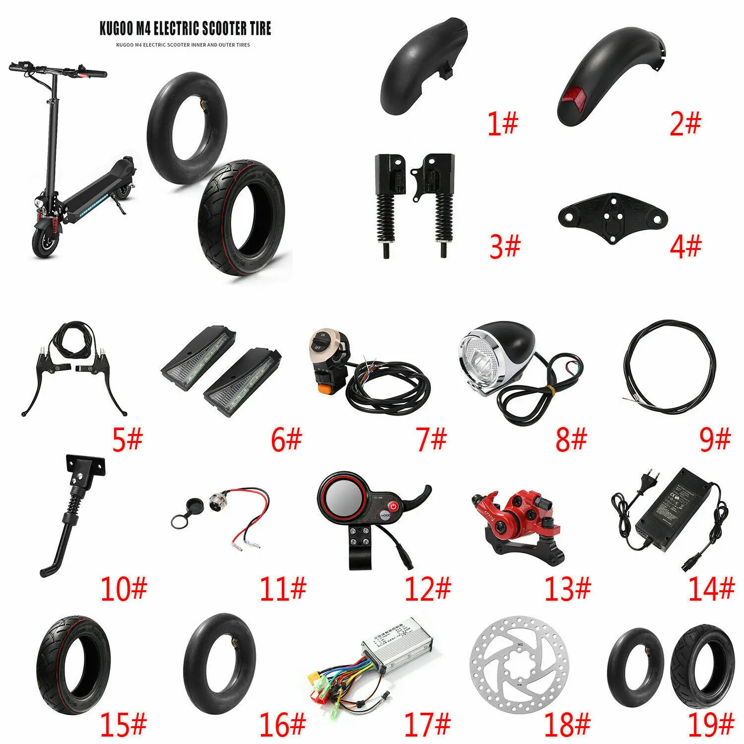 

Electric scooter parts repair replacement parts accessories for Kugoo S1 S2 S3 M2 M4 G2 Pro G-booster S1 PLUS Electric Scooter