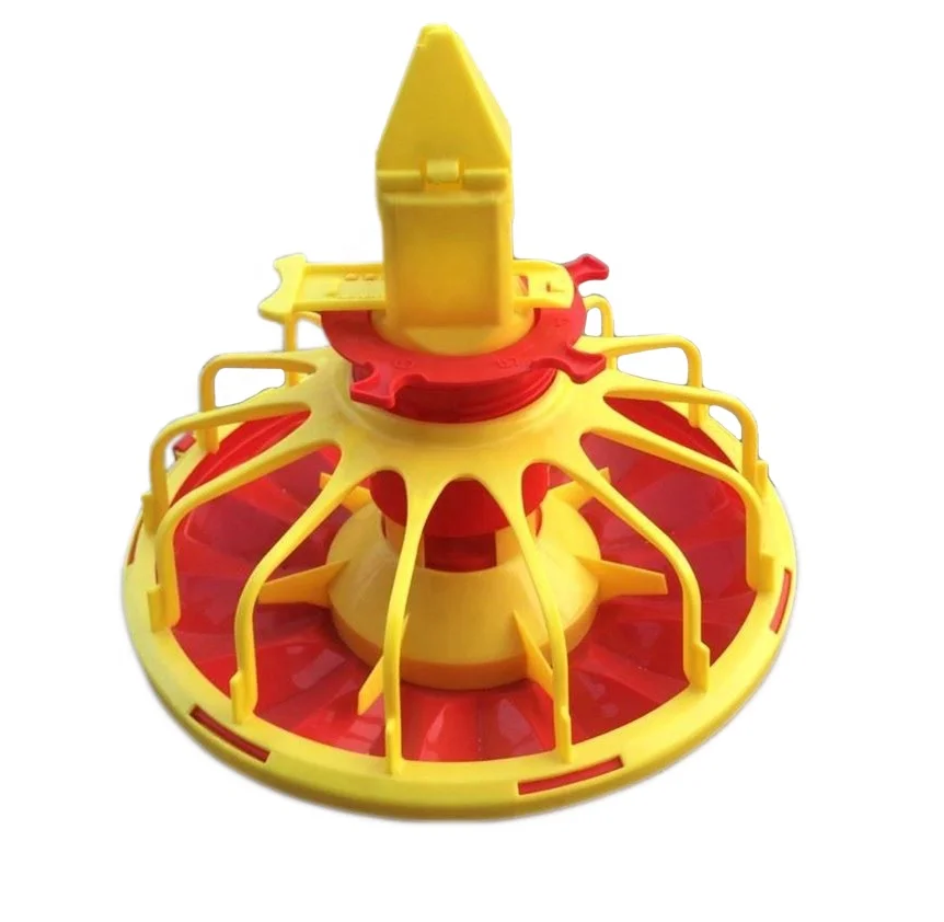 New Type Poultry Feeder Pan Automatic Broiler Pan Feeding Line System Equipment