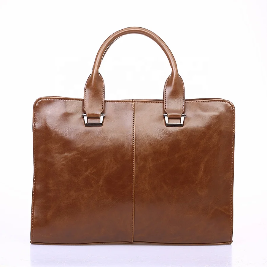 

Men's Briefcase Crazy Horse PU Leather Laptop Handbag Casual Messenger Business Bag Men Office A4 Document Tote Crossbody Bag, Customized