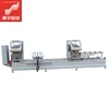 Custom color polyvinyl chloride window profile cutting saw