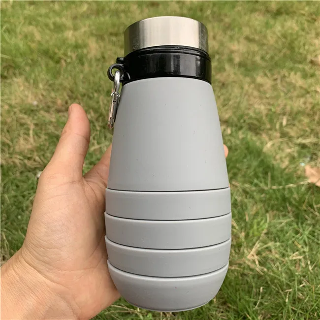 

Best Selling Products Customizable 100% Bpa Free 500ml Outdoor Blue Collapsible Water Bottle For Gym