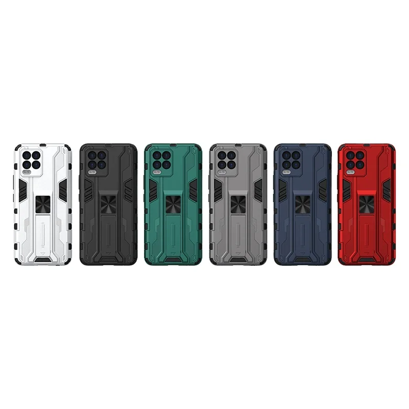 

estuche de silicona para plastic metal magnetic holder back cover for OPPO REALME 8 8 Pro custom shockproof mobile phone case