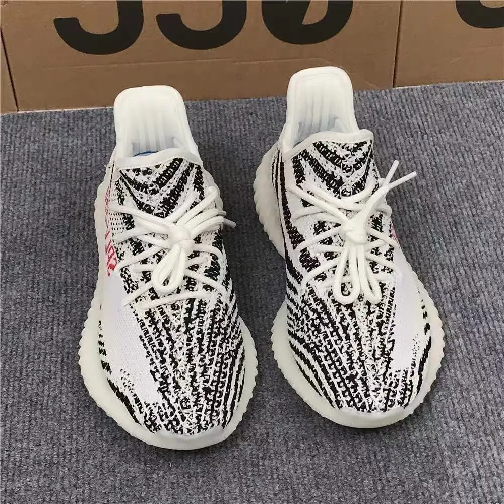 

Best Quality Custom Branded Sport Shoes Men Fashion Sneakers Zapatos Originals Reflective Yeezy 350 Zebra