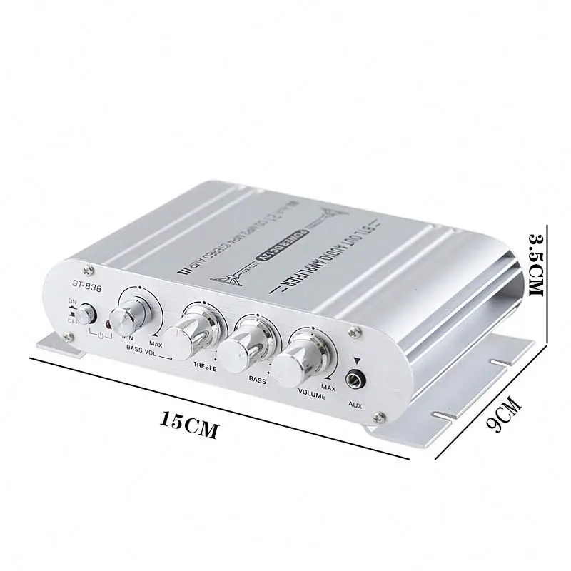 

Wholesale digital Subwoofer amplifiers 2 channel sound system mini home 12V power amplifier