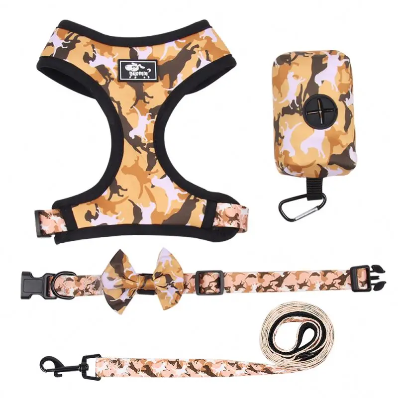 

OEM/ODM pet clothes teddy dog vest harness dress dog brand dog harness leads, Customized color