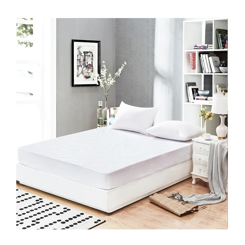

Custom Hypoallergenic Fitted Bamboo Fiber Cotton Terry Waterproof Cover Mattress Protector