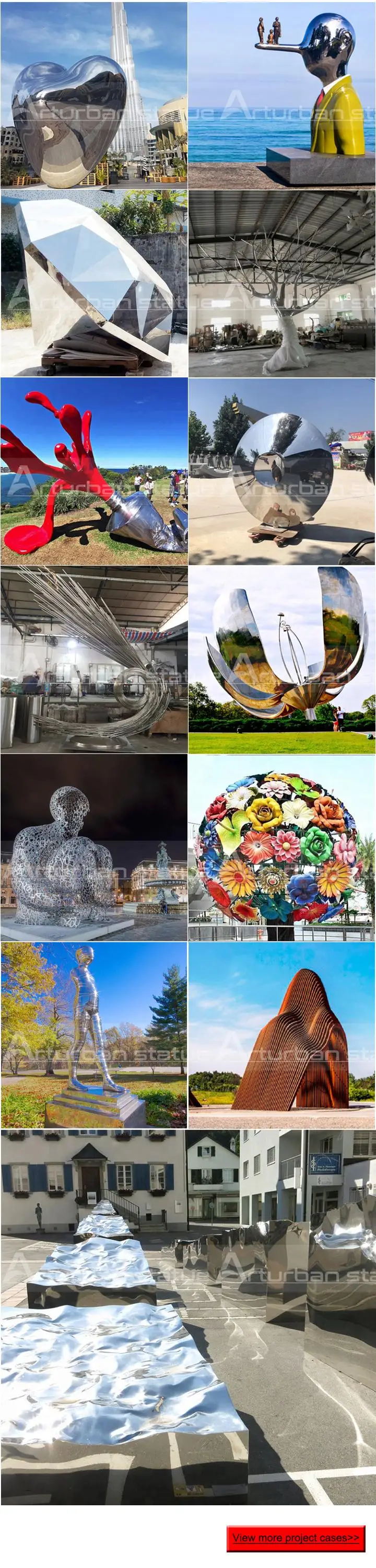 stainless steel sphere sculpture