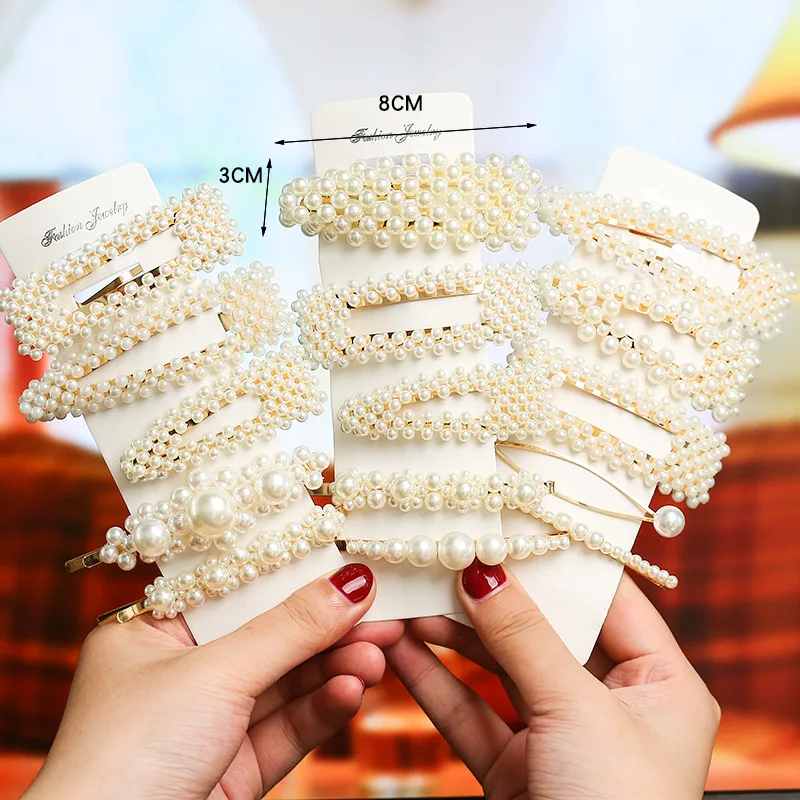 

40 Designs Hair Accessories Pearl Hair Pin Barrettes Pearl Hairpin Hair Clip Set