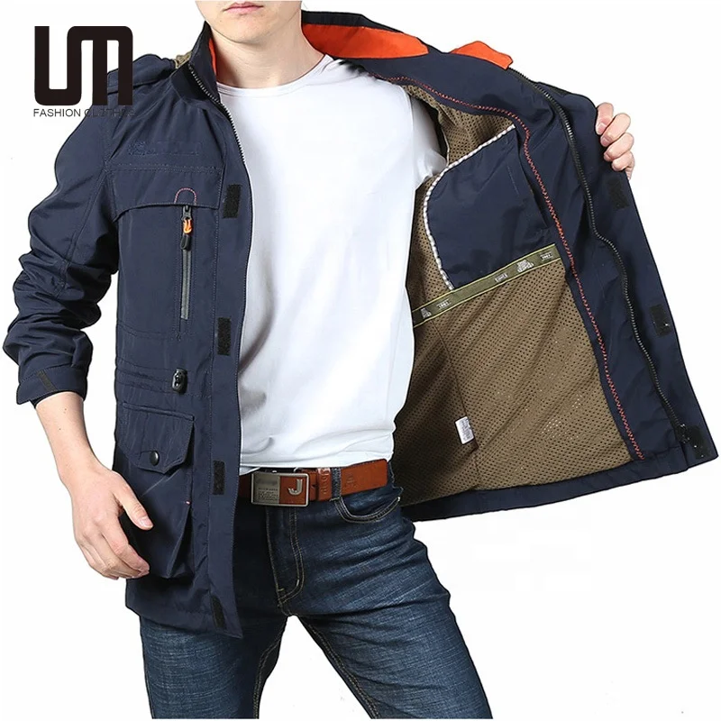 Autumn Winter Windproof Waterproof Pocket Jacket