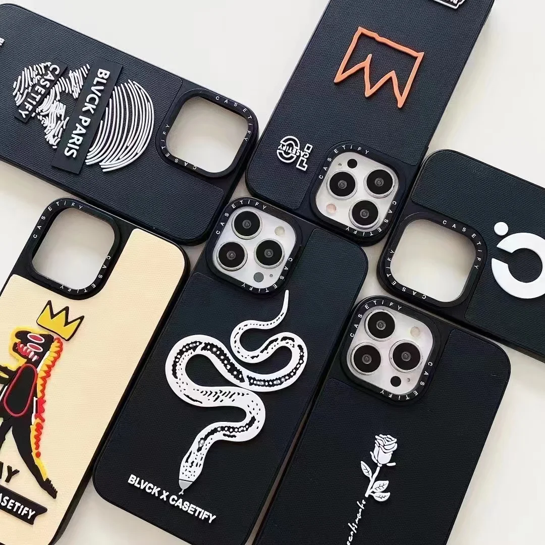 

2022 New Design Fashion 3D Logo Pattern TPU Silicone Phone Case for Iphone 13 12 11 Pro Max Cover Luxury Brand Phone Case, Transparent