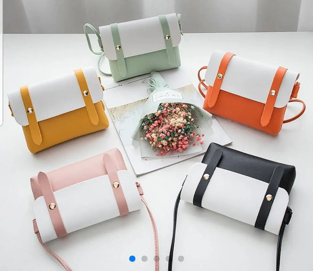 

Cheap Women Shoulder Bag Candy Colors Tote Bag Patchwork Mini Women's Messenger Bags Crossbody Handbag For Female, Customizable