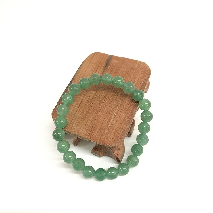 

8mm Green Aventurine Gemstone Beaded Bracelet Custom Beads Stretch Bracelet Design for Women and Men Fashion Wear