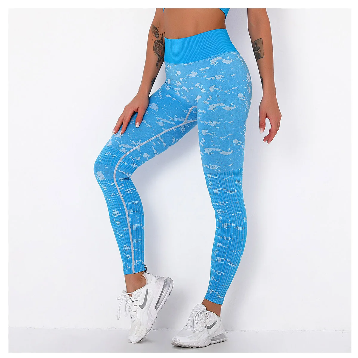 

Yoga 2021 Womens High Stretchy Compression Comfort Fit Super Soft Seamless Fitness Dance Leggings