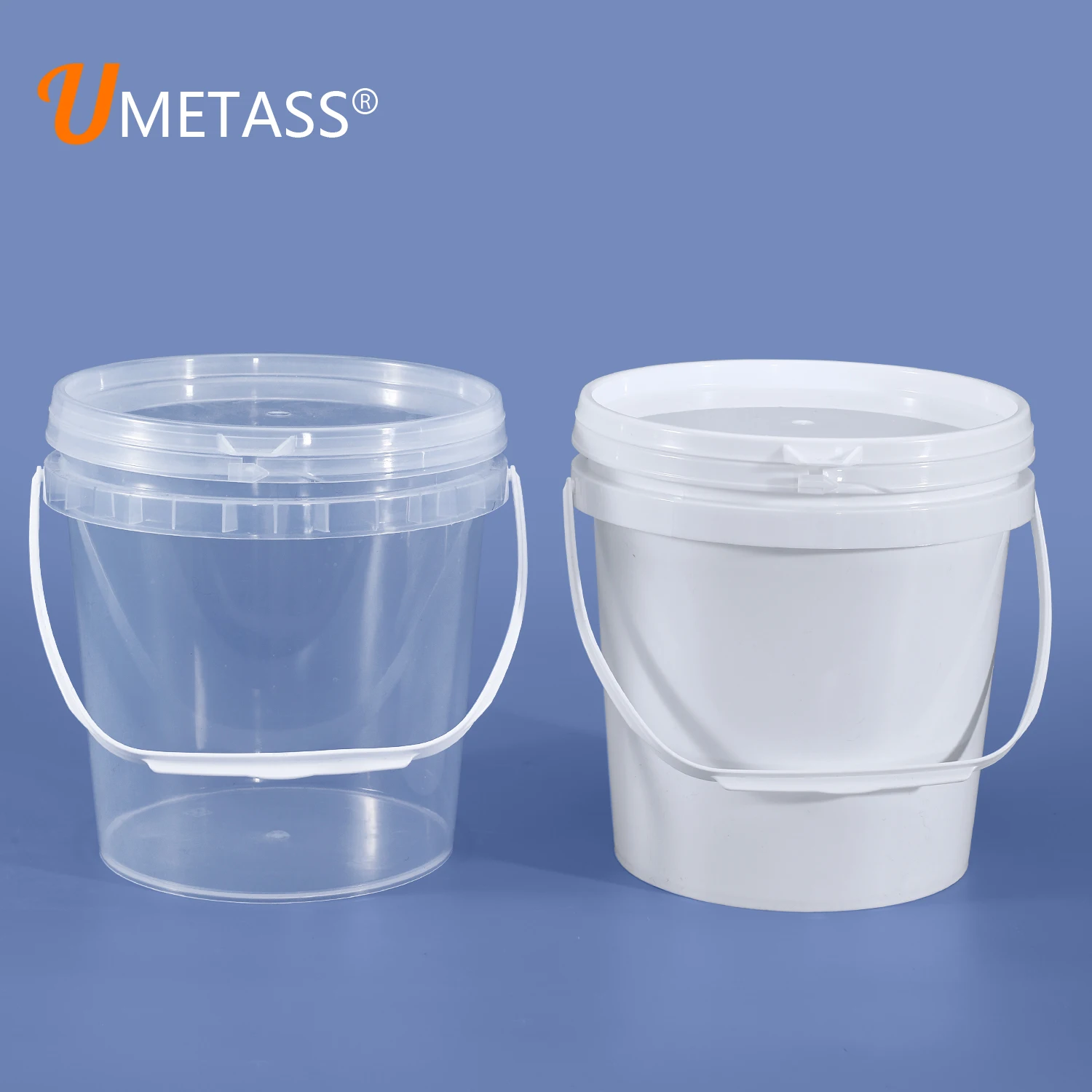 

3L Clear Plastic Buckets With Lid For Pigment Paint Bucket