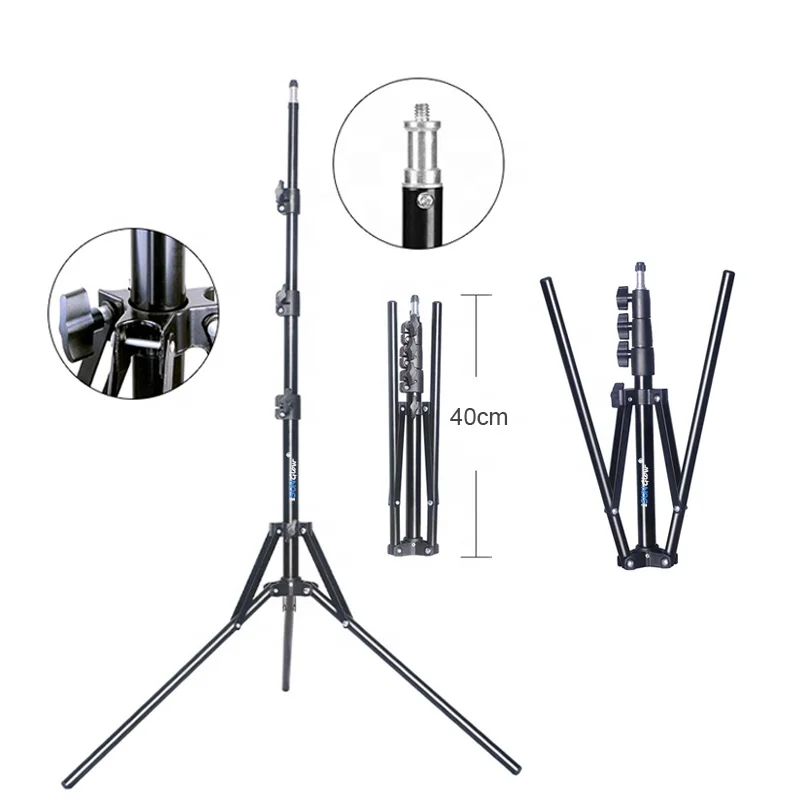 

High Quality 1.6M Reverse Folding Storage Tripod LED Ring Light DSLR Camera Phone Projector Tripod Video Photography Vlog Tripod