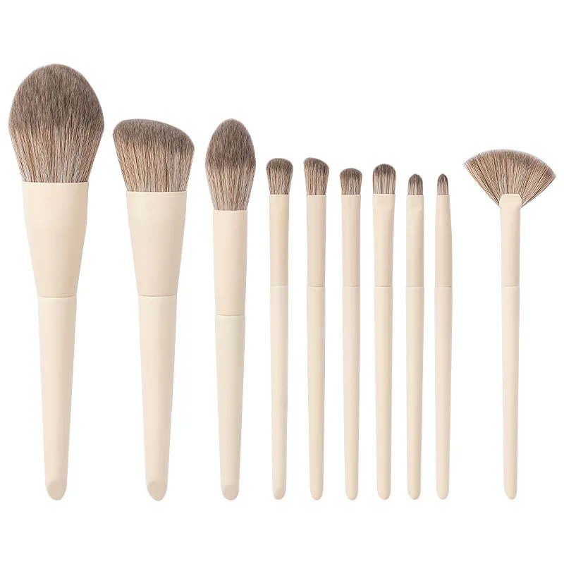 

High quality wholesale custom makeup brushes makeup brush set beige makeup sets ever beauty, Picture color