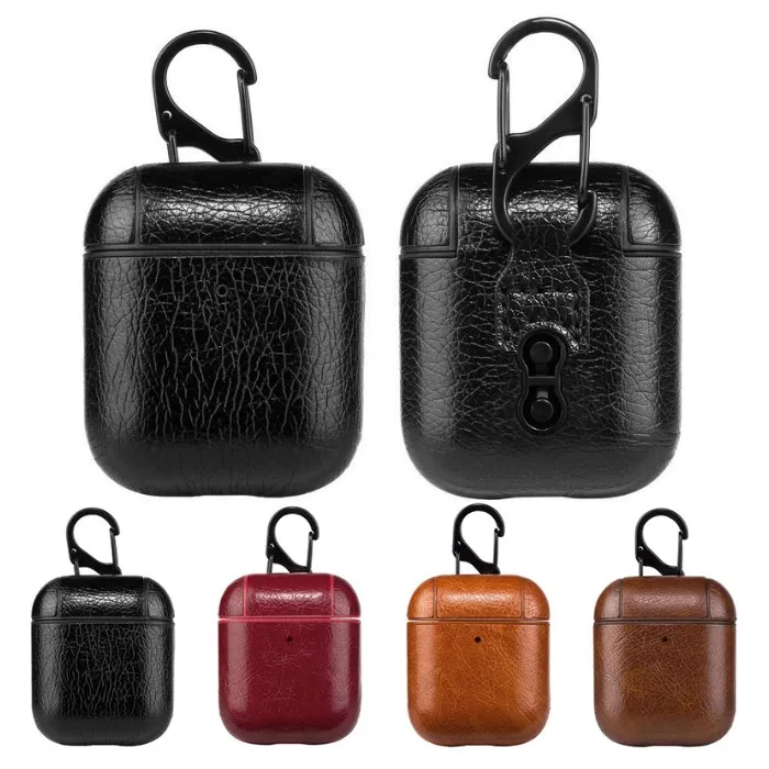 

Luxury PU Leather Case for Airpods 1 2, for Airpods Leather Cover Case