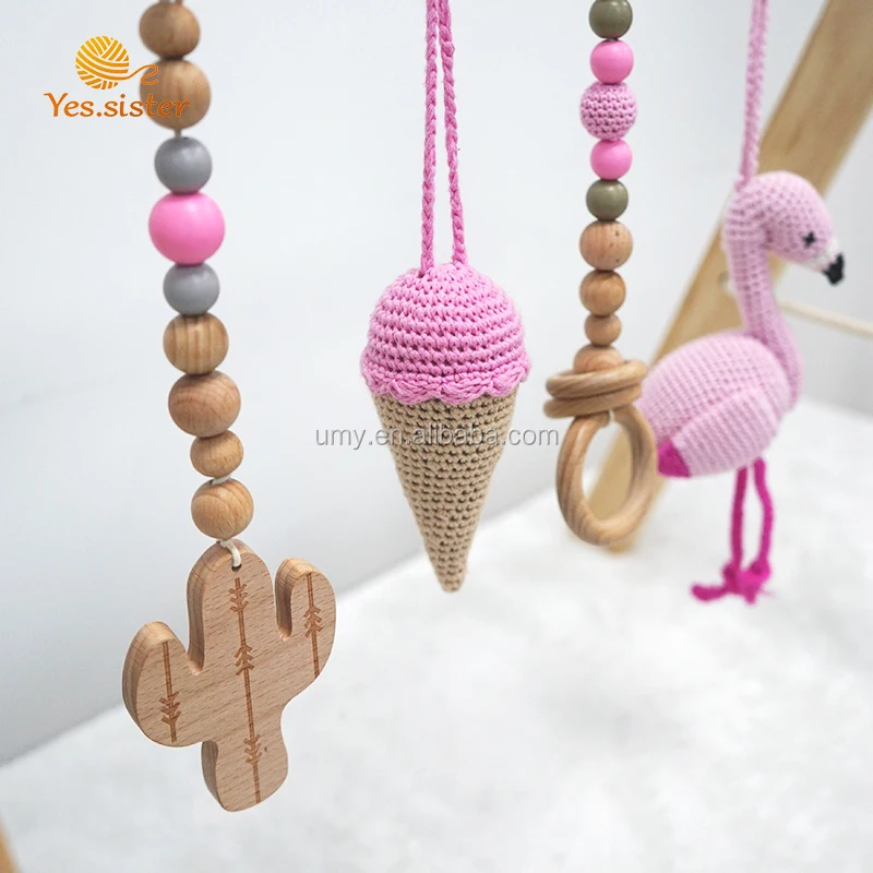 Hochwertige Baby Play Gym Benutzer Definierte Baby Holz Baby Gym Mit