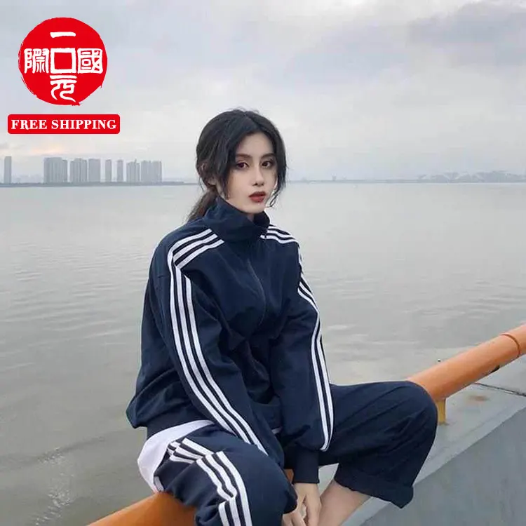 

2021 new student autumn casual loose two-piece suit girls' clothing sets