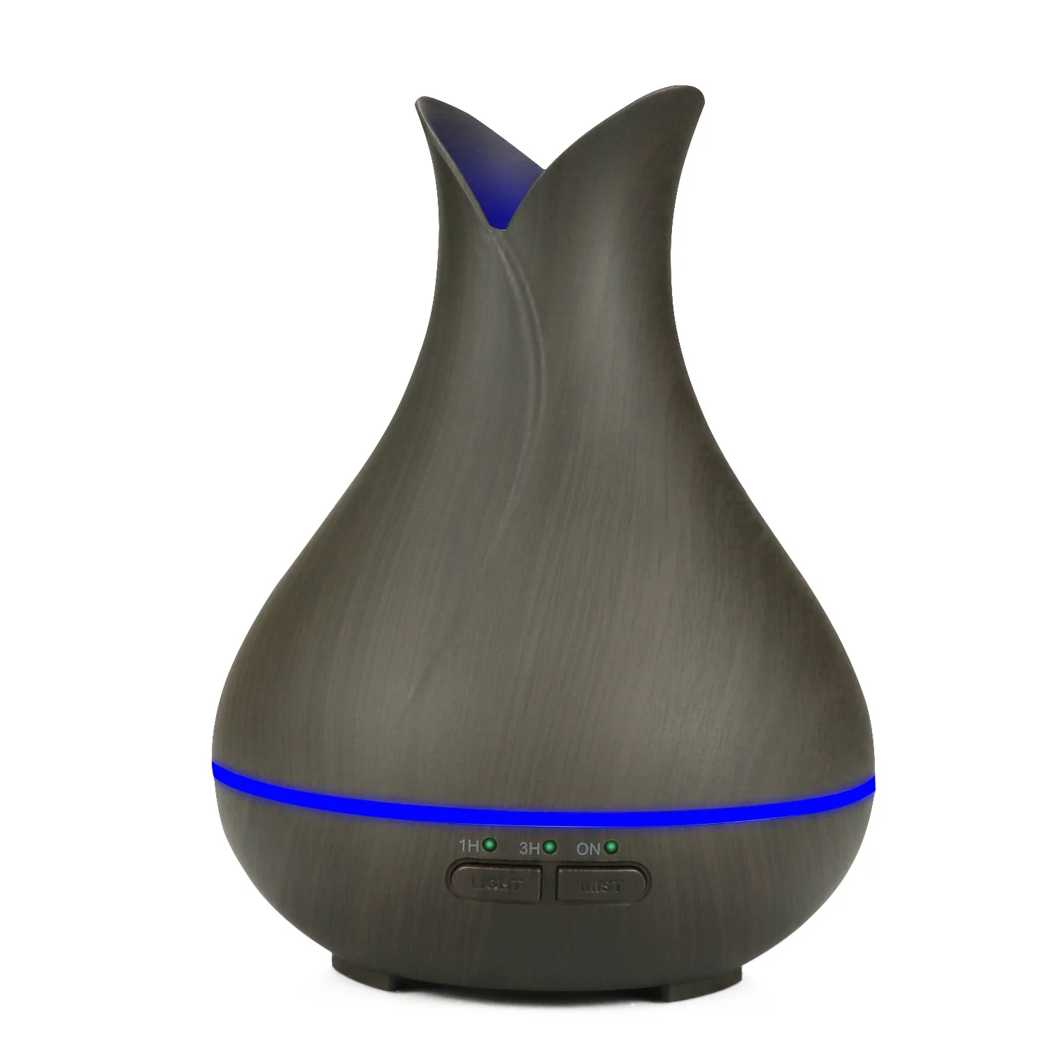Amazon Hot Sales Ultrasonic Wood Grain 150ml Oil Aroma Humidifier Diffuser Nightlights for Home
